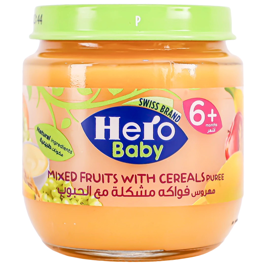 Hero Baby Jar Mixed Fruits with Cereals Puree 125Gm