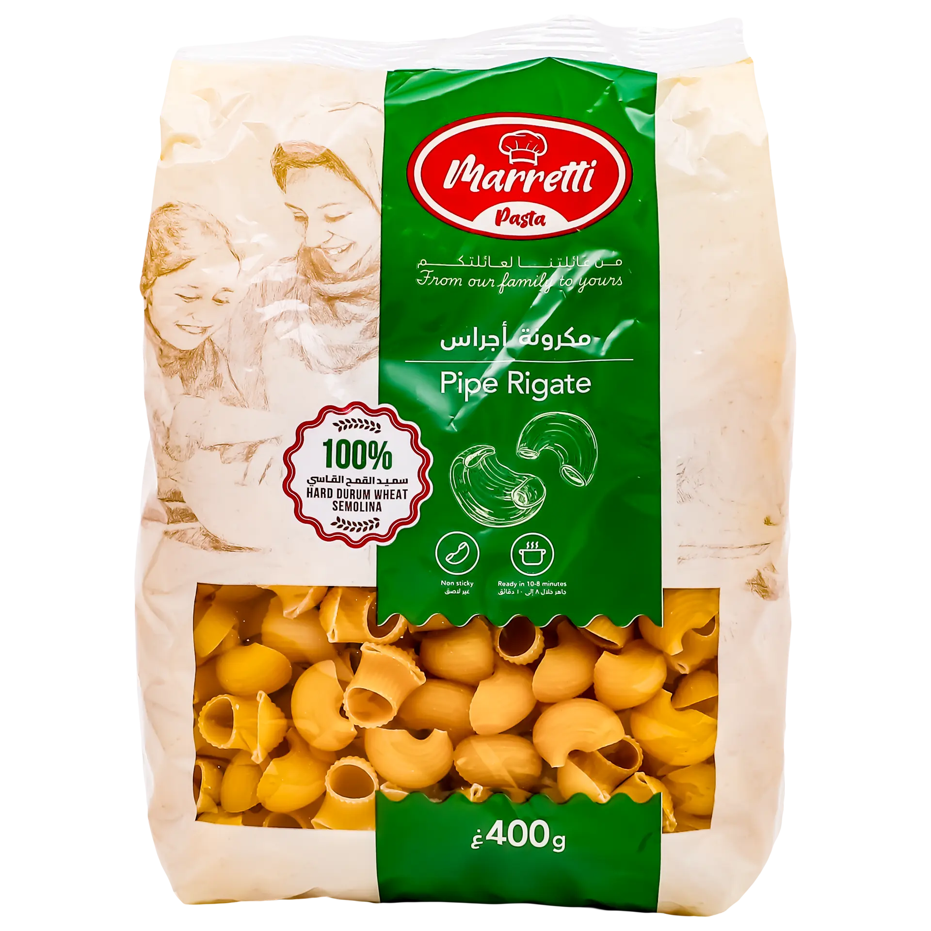 Maretti Pasta Lumaconi Rigate 400 gm - view 1