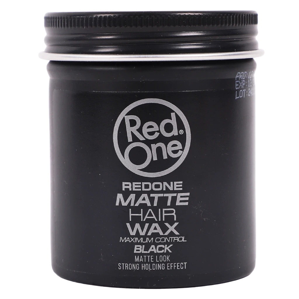 Red One Matte Hair Wax Black For Hair Styling 100 ml