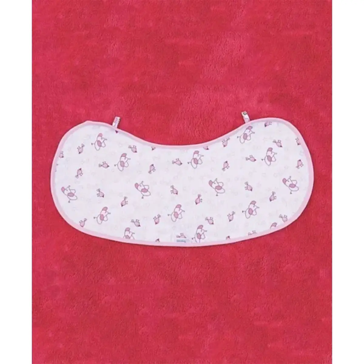 Mycey Muslin Bib / Burp Cloth Pink - view 1