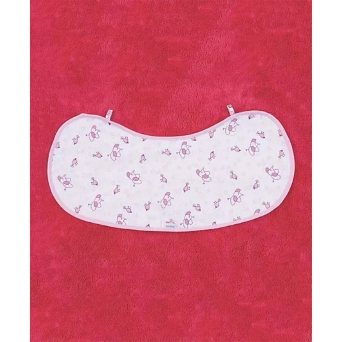 Mycey Muslin Bib / Burp Cloth Pink