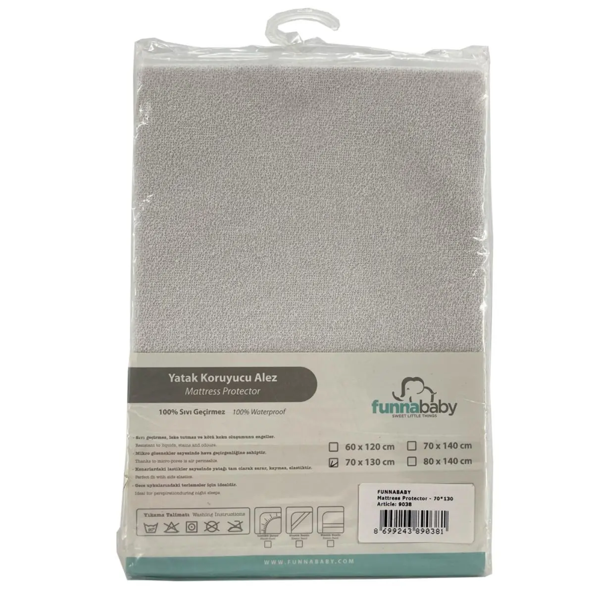 Funna Baby Elastic Water Proof Sheet On Corner 70*140 - view 1