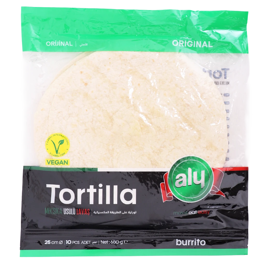 Aly Tortilla Wraps White 10pcs 650 gm