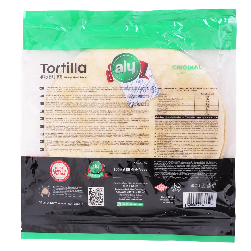 Aly Tortilla Wraps White 10pcs 650 gm - view 2