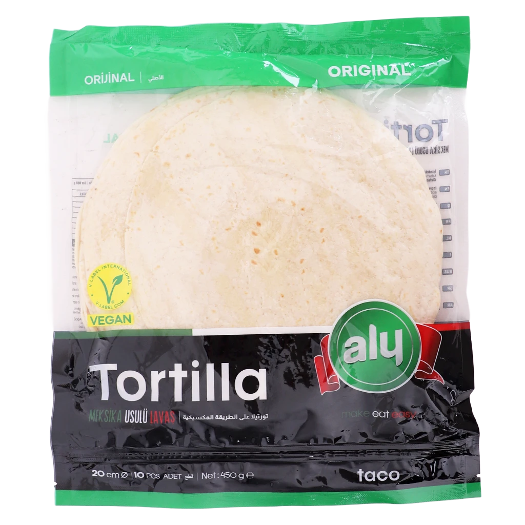 Aly Tortilla Wraps White 10pcs 450 gm