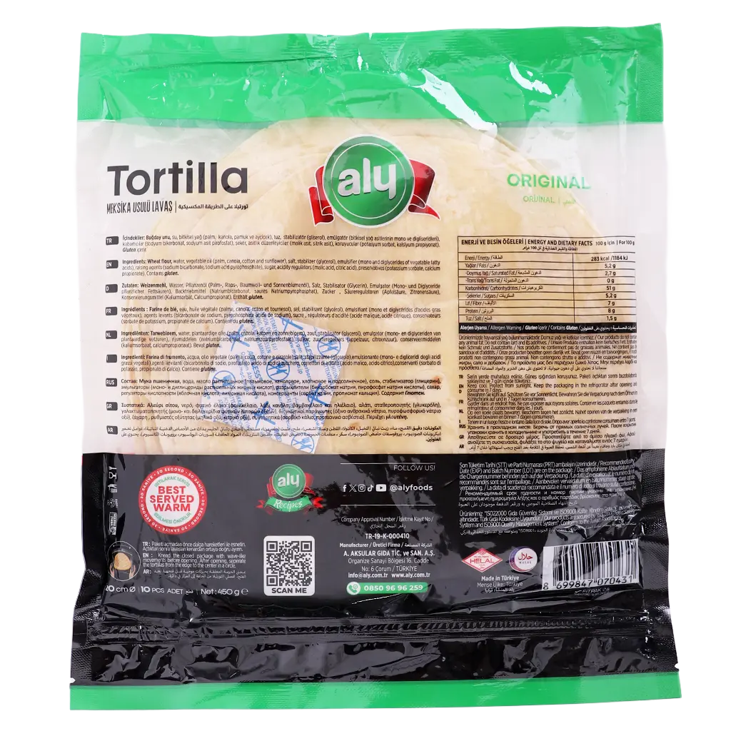 Aly Tortilla Wraps White 10pcs 450 gm - view 2