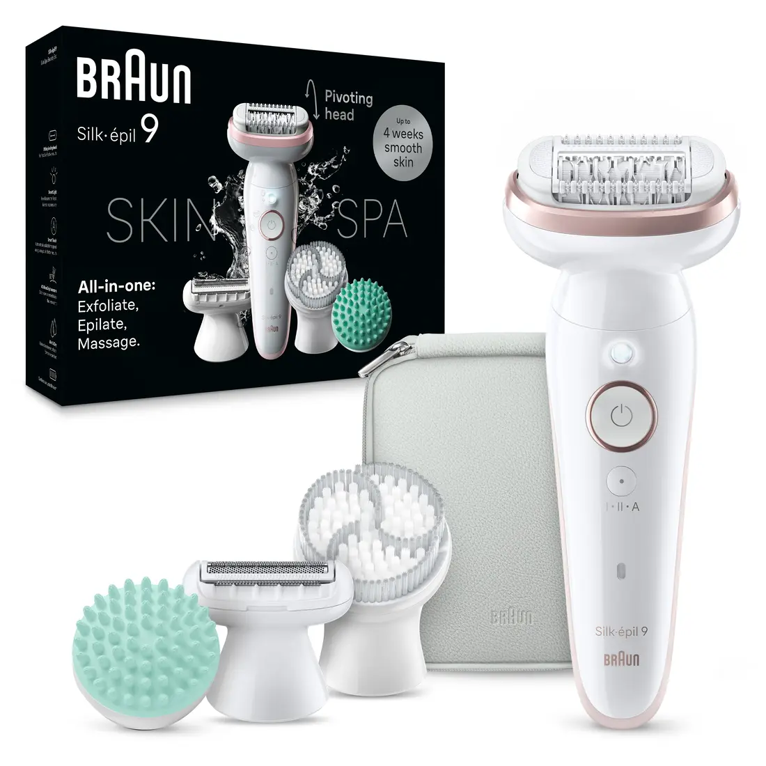 Braun Silk-Epil 9 Women'S Epilator 9-080 White Silver - view 3