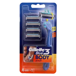 Gillette Blue 3 For Body 4 Blades