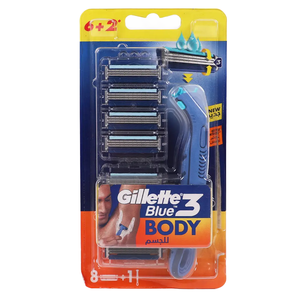 Gillette Blue 3 For Body 6+2 Blades - view 1