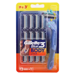 Gillette Blue 3 For Body 9+3 Blades