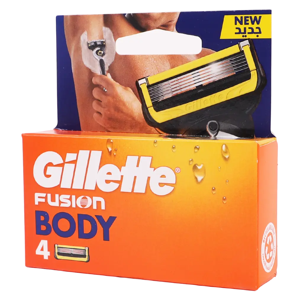 Gillette Fusion Body 4 Replacement Cartridges - view 1