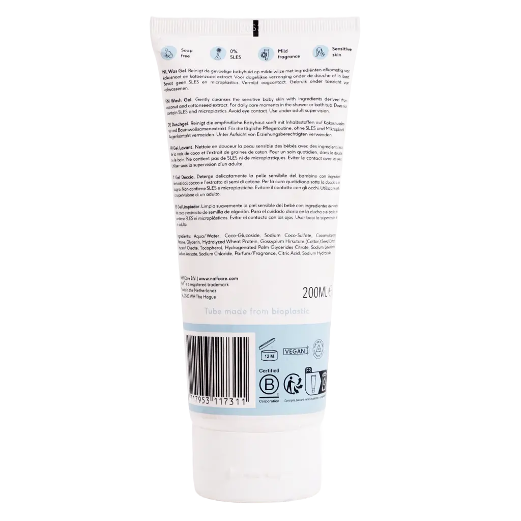 Naif Baby Cleansing Wash Gel Cottonseed Extract 200 ml - view 2