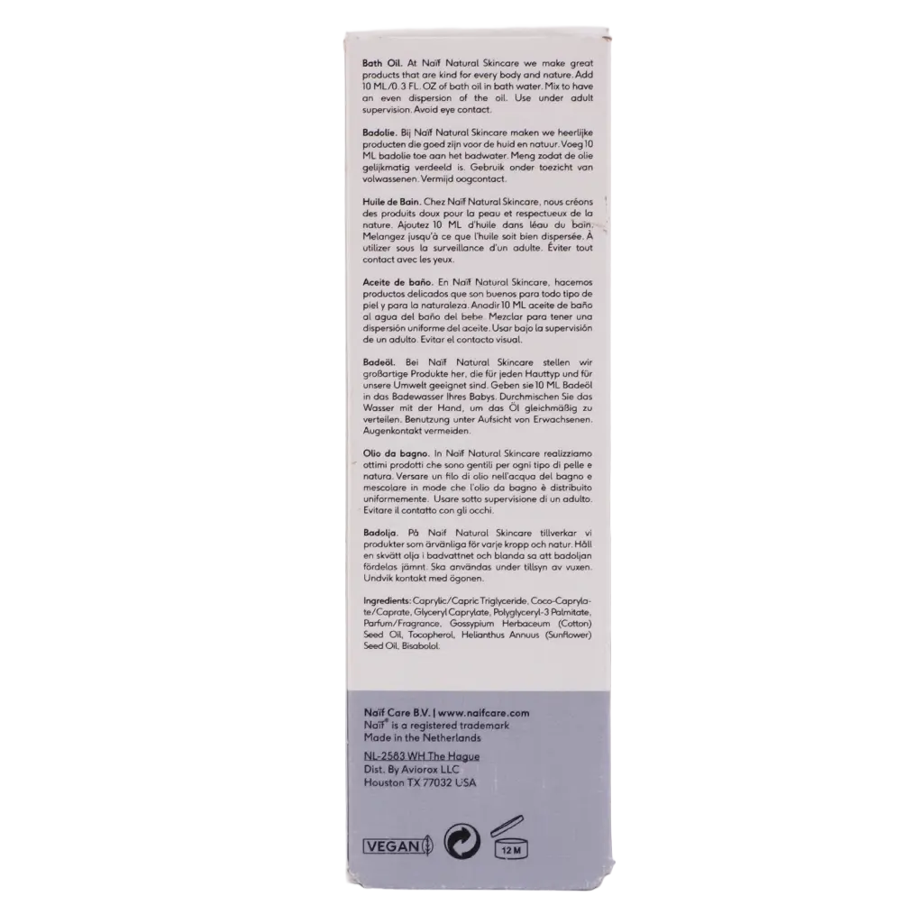 Naif Baby Milky Bath Oil With Cottonseed Oil 100 ml - view 3