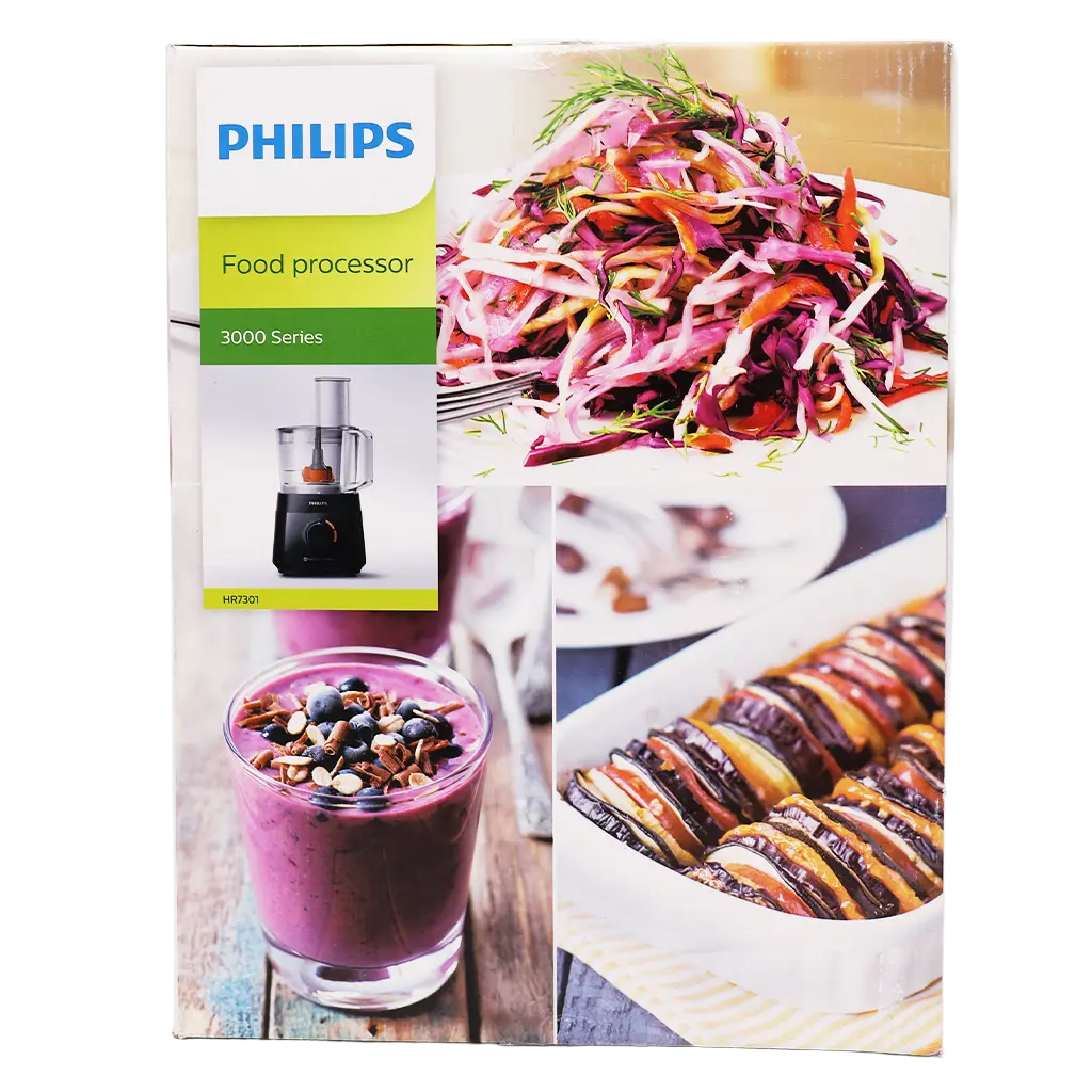 Philips Compact Food Processor 750W PowerChop 4 Accessories 1.5L Bowl 1.5L Blender 2 Speed+Pulse Black - view 4
