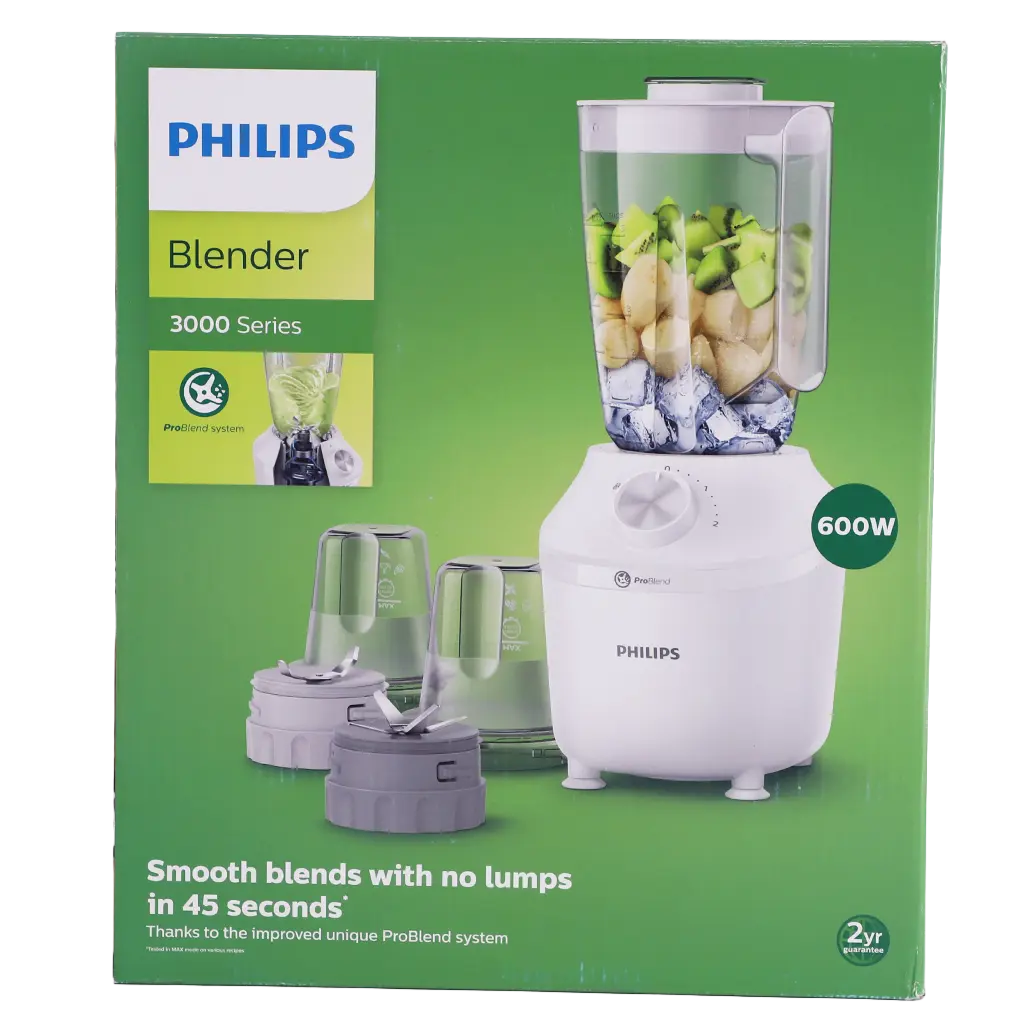Philips Blender 600 Watt White Bowl Capacity 2000 ml - view 3