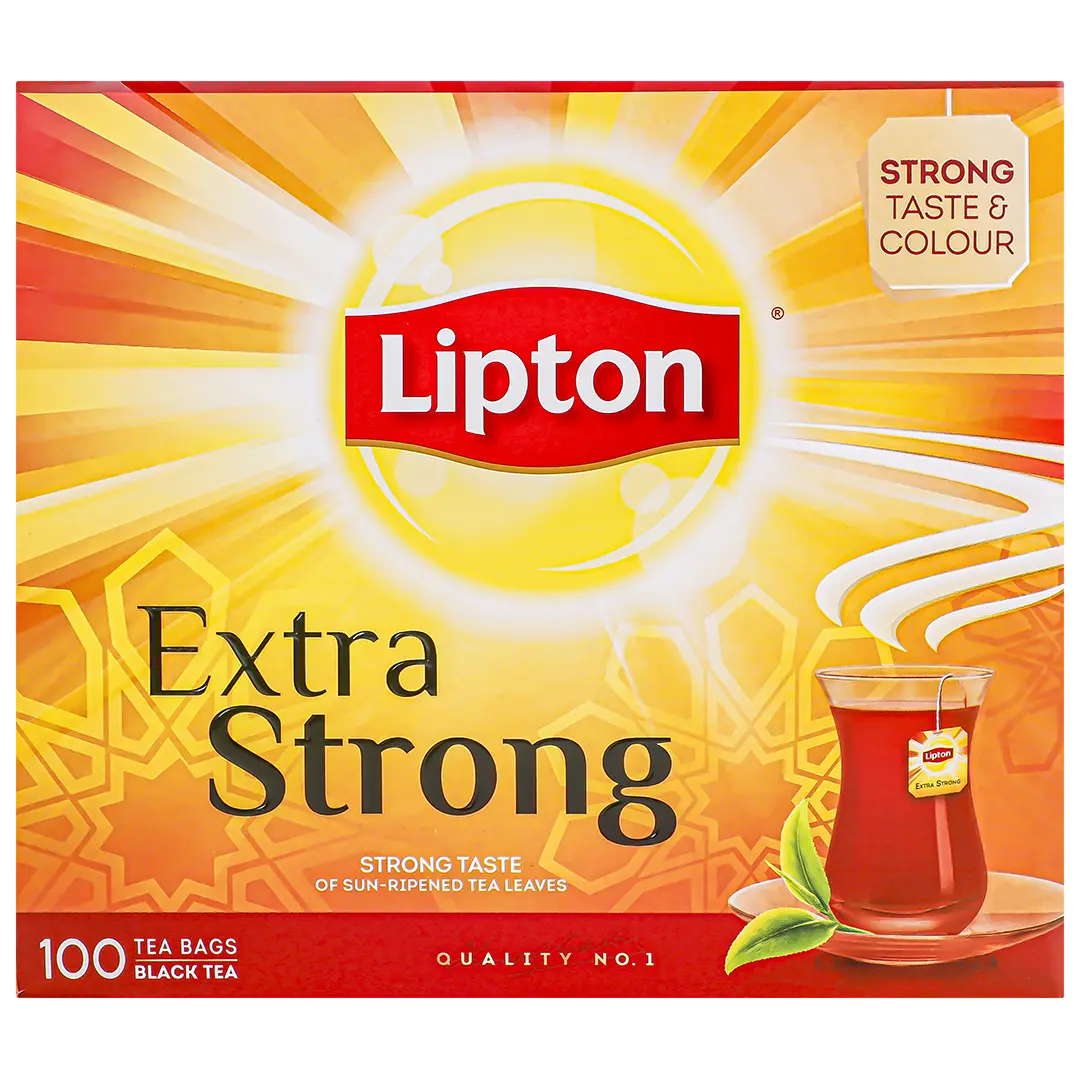 Lipton Black Tea Extra Strong 100 Teabags - view 3