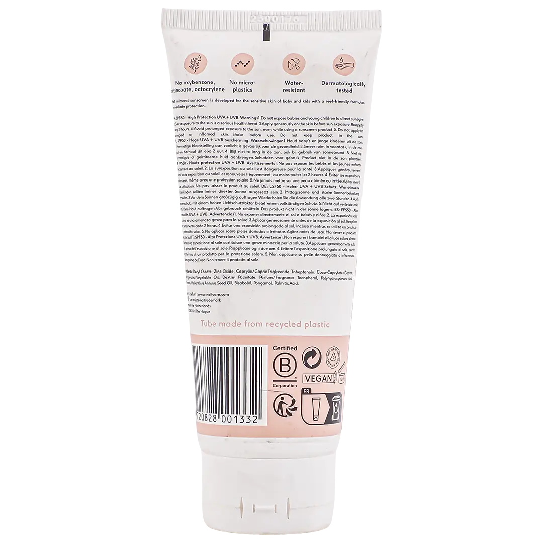 Naif Baby Sunscreen Cream Sensitive Skin Water Resistant 100 ml - view 2