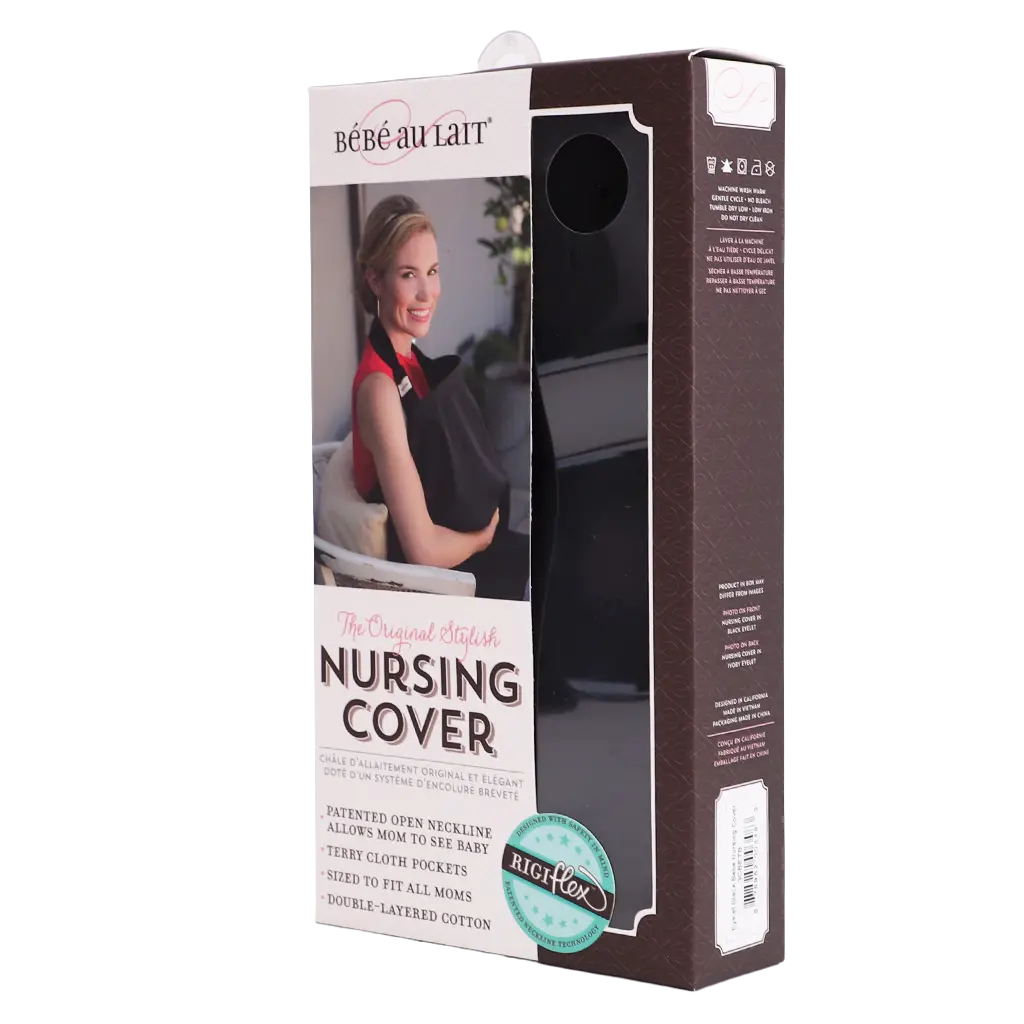 Babe Au Lait Eyelet Black Nursing Cover - view 1