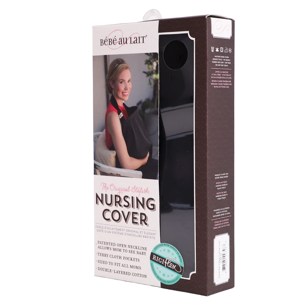 Babe Au Lait Eyelet Black Nursing Cover