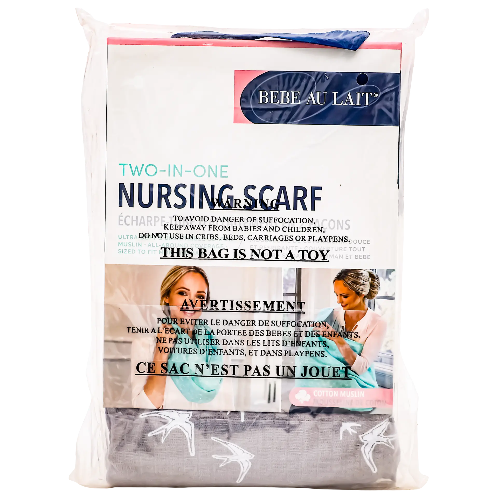 Babe Au Lait Premium Muslin Nursing Scarf  Nightingale - view 1