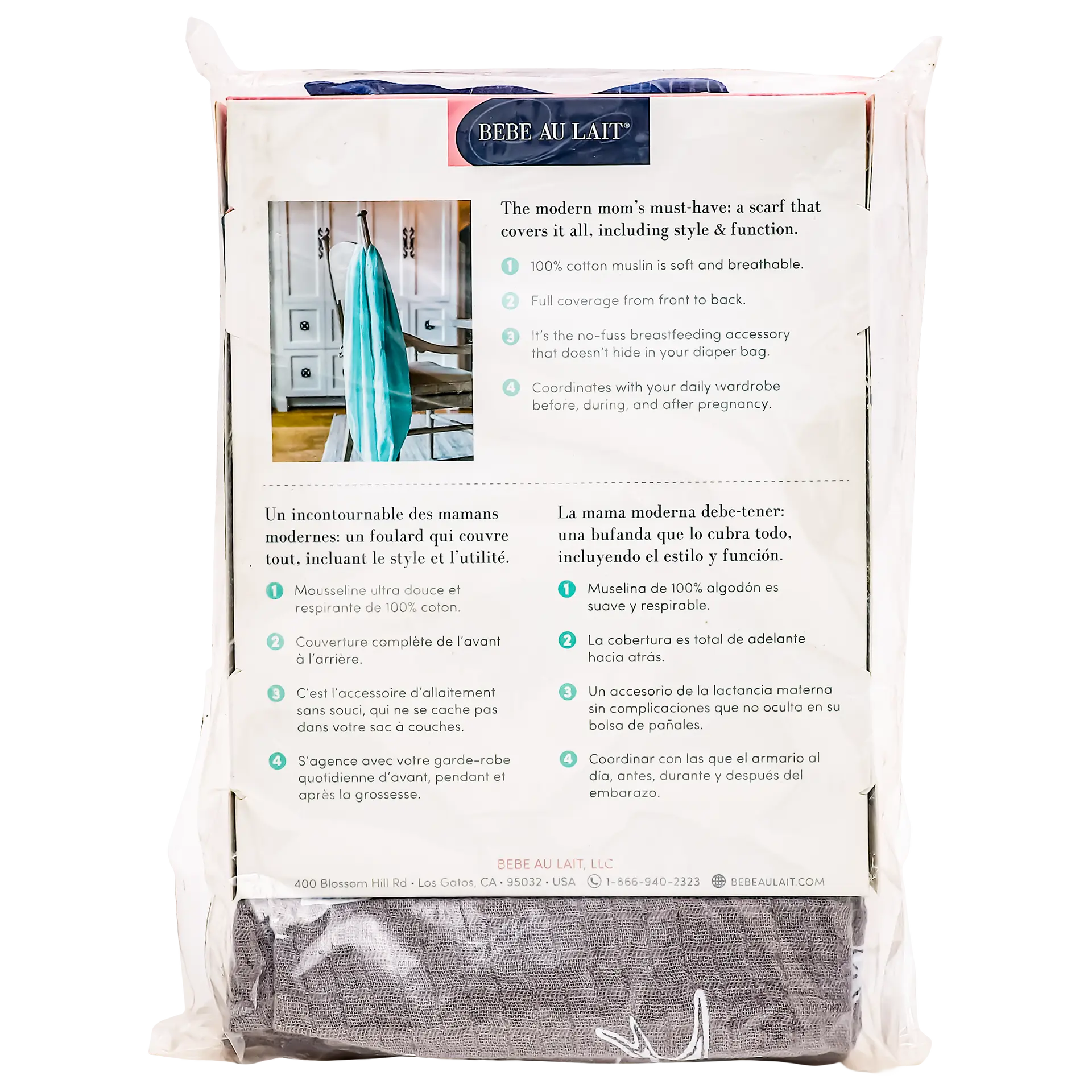 Babe Au Lait Premium Muslin Nursing Scarf  Nightingale - view 2