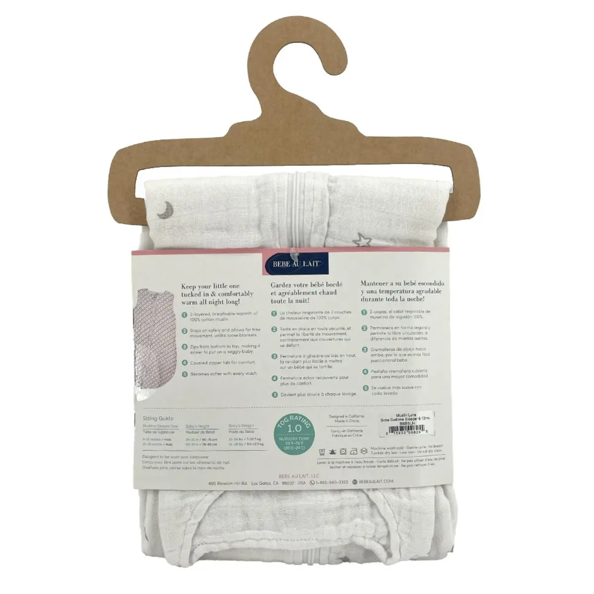 Bebe Au Lait Muslin Bedtime Sleeper (6-12 Months) Lona - view 1