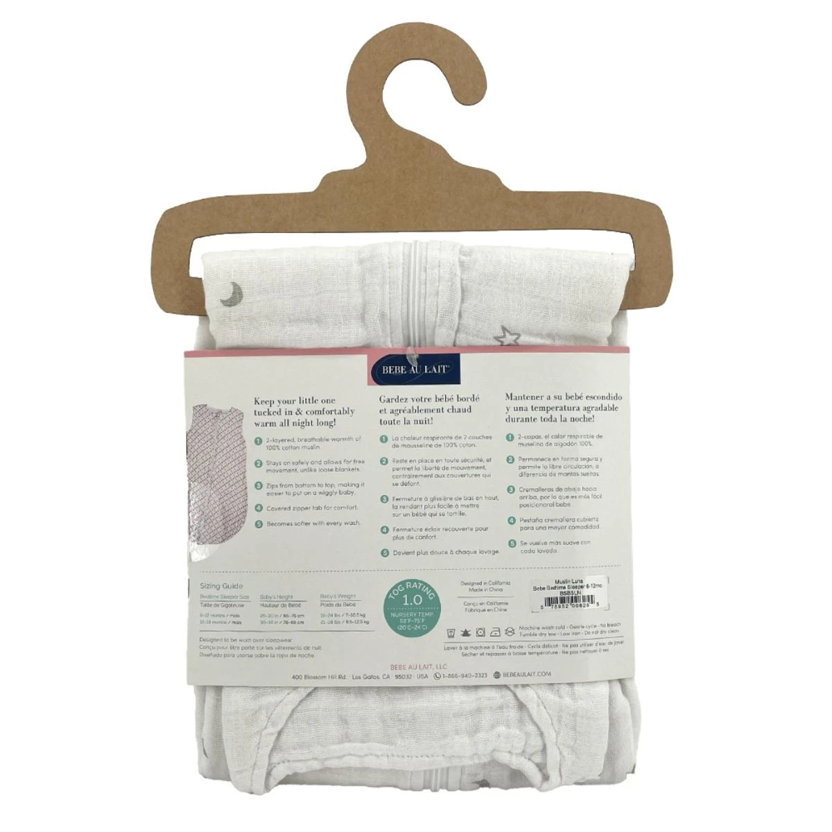 Bebe Au Lait Muslin Bedtime Sleeper (6-12 Months) Lona