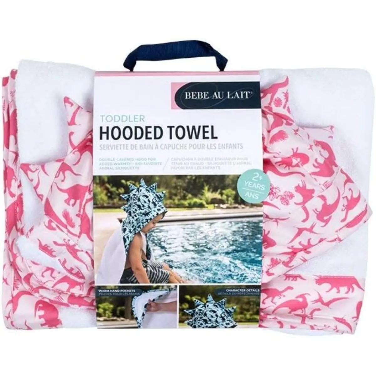 Babe Au Lait Toddler Hooded Towel  Dinorama - view 1