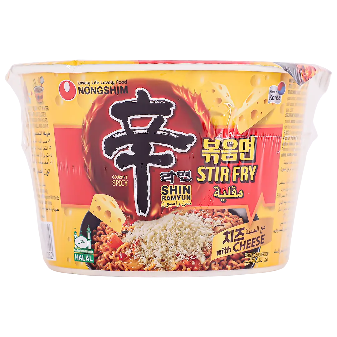 Nongshim Ramen Noodle Stir Fry With Cheese Cup 105 gm - view 1