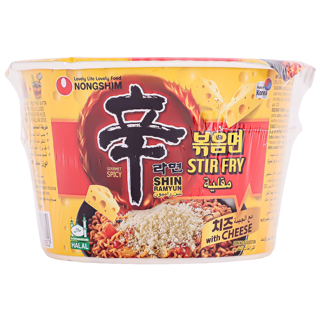 Nongshim Ramen Noodle Stir Fry With Cheese Cup 105 gm