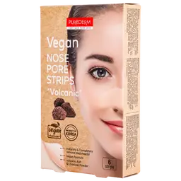 Purederm Vegan Nose Pore Strips Volcanic 6 Strips