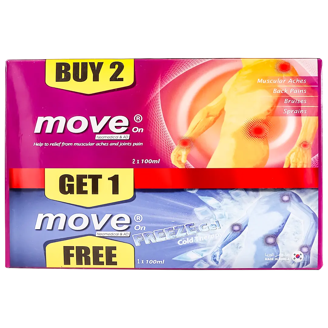 Move on Promo Pack 2 pcs Hot cream 100 gm +1 freeze gel 100 gm free - view 3