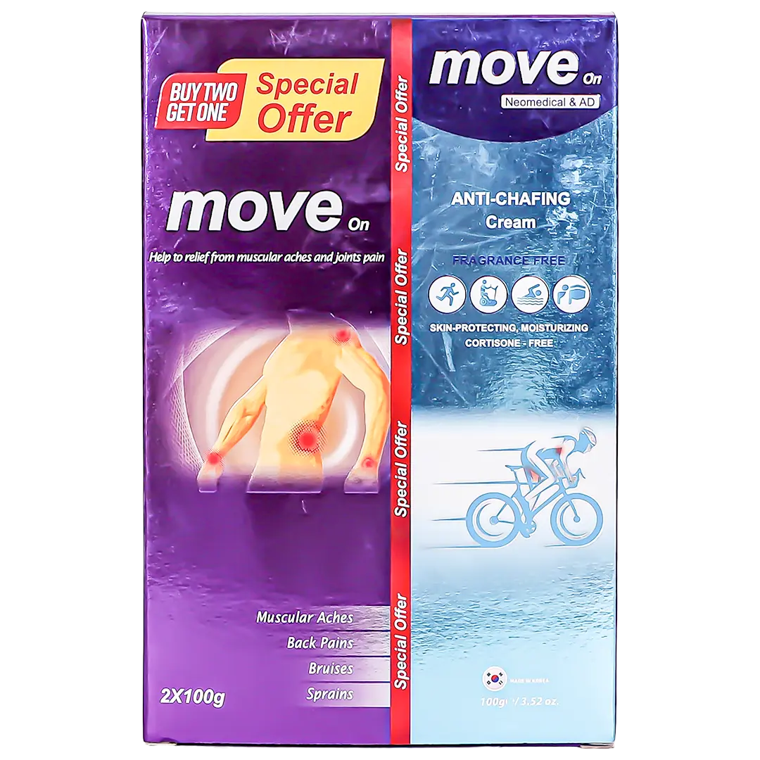 Move on Promo Pack 2 pcs Hot cream 100 gm + 1 pcs Move on Anti Chafing cream 100 gm free - view 3