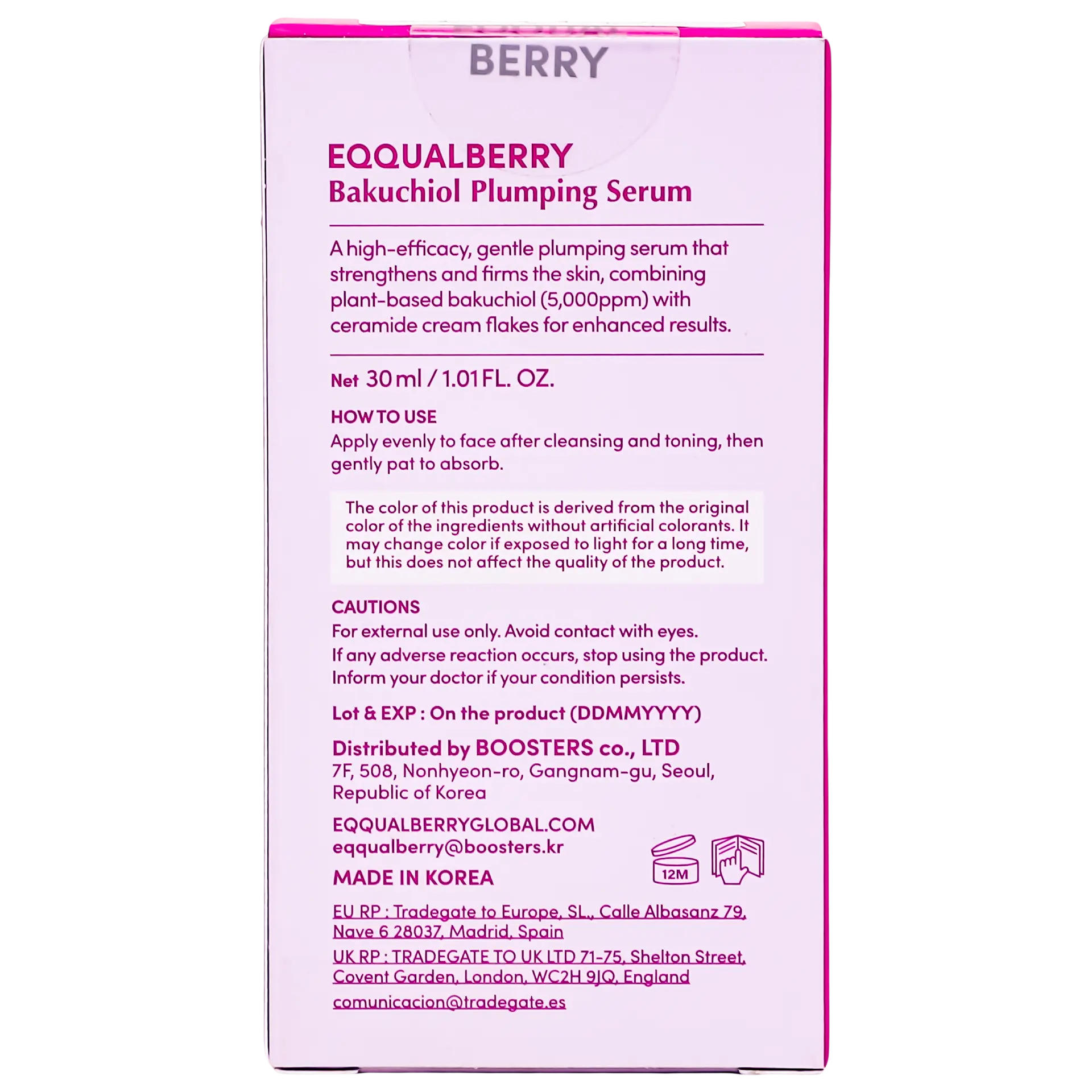 Eqqual Berry Bakuchiol Plumping Serum 30 ml - view 4