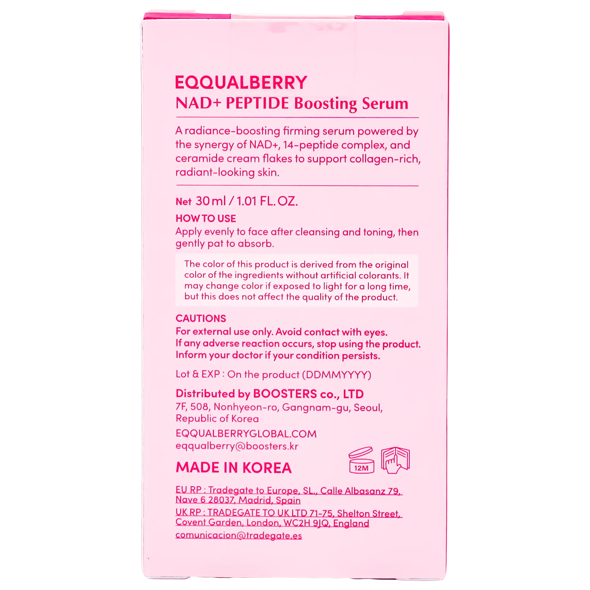 Eqqual Berry Nad Peptide Boosting Serum 30 ml - view 4