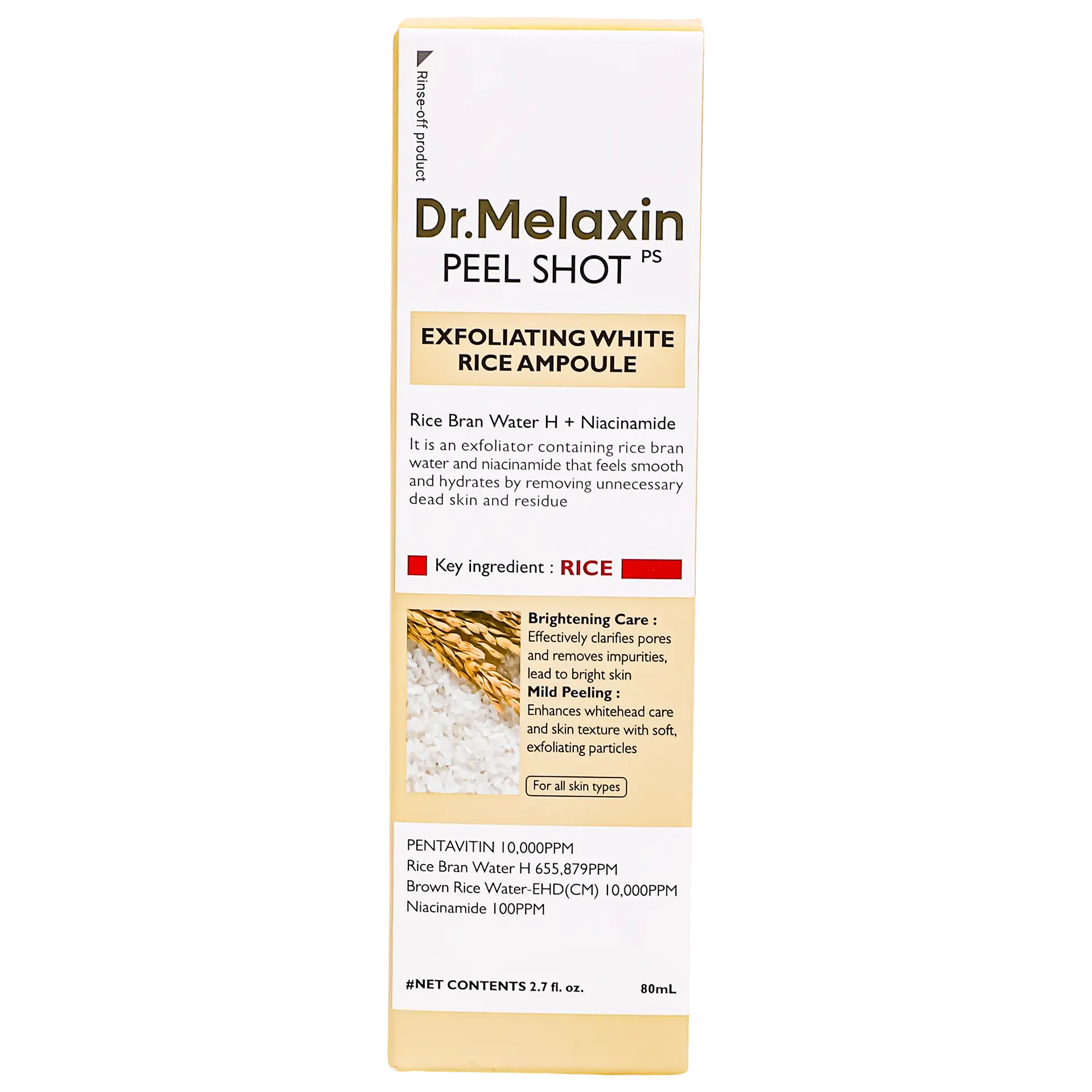 Dr Melaxin Peel Shot Exfoliating White Rice Ampoule 80 ml - view 2