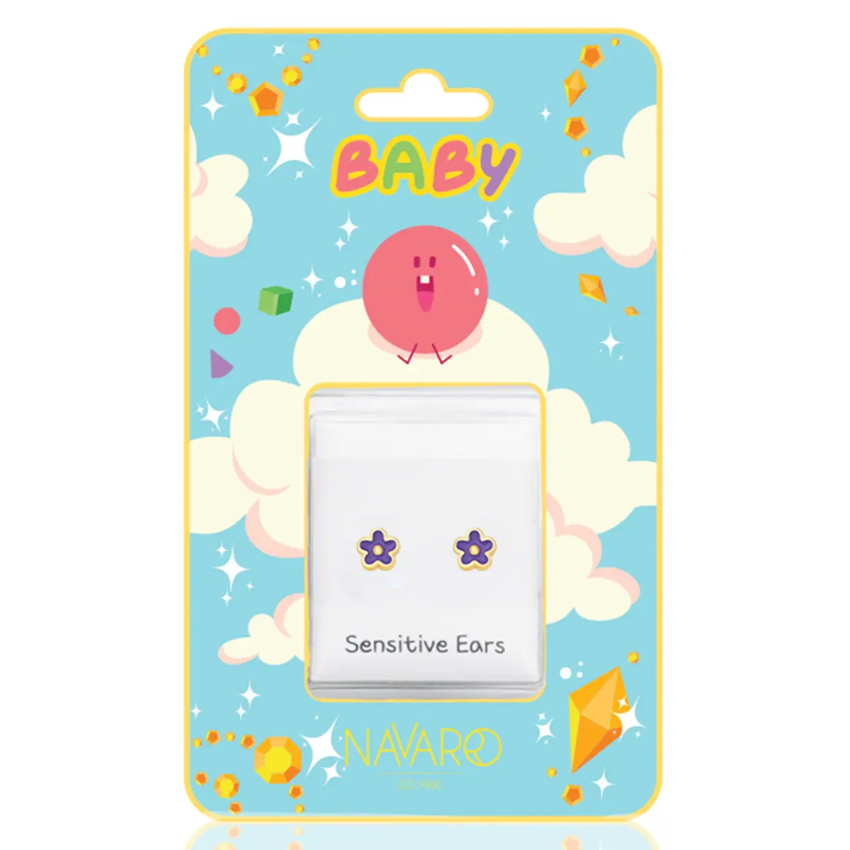 Navaro Medical Earrings Designed For Babies Gold G122 - view 3