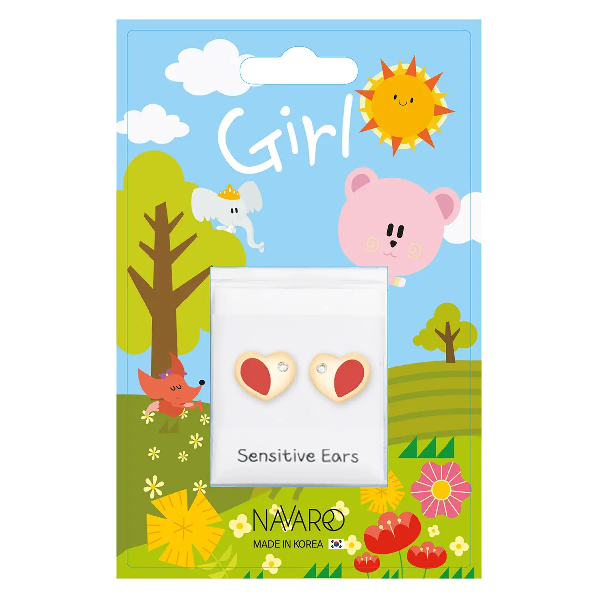 Navaro Elegant Medical Earrings Designed For Girls Gold G35 - view 1