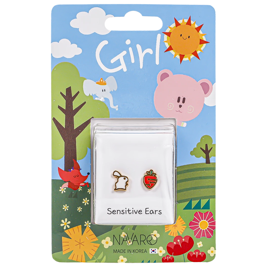 Navaro Elegant Medical Earrings Designed For Girls Gold G42