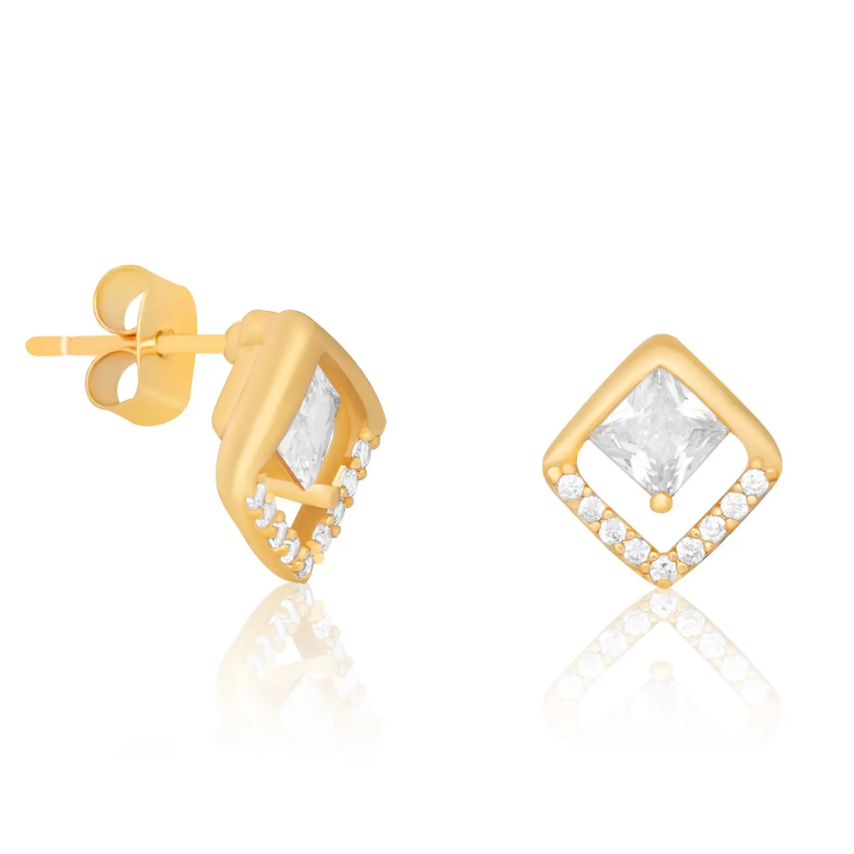 Navaro Elegant Medical Earrings Designed For Woman Gold G05 - view 3