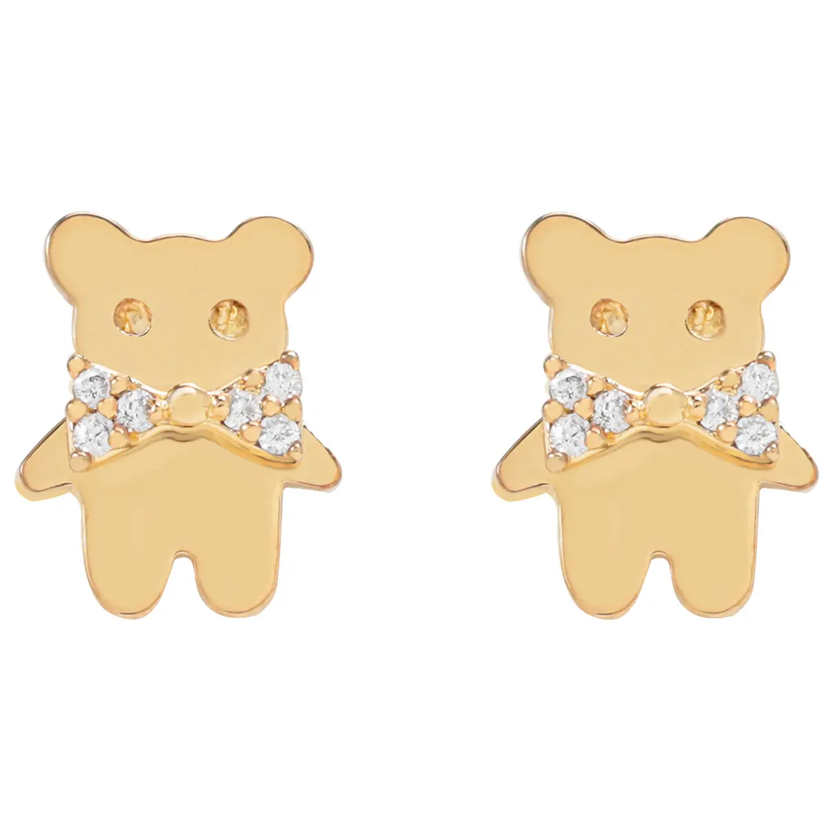 Navaro Elegant Medical Earrings Designed For Girls Gold G004 - view 3