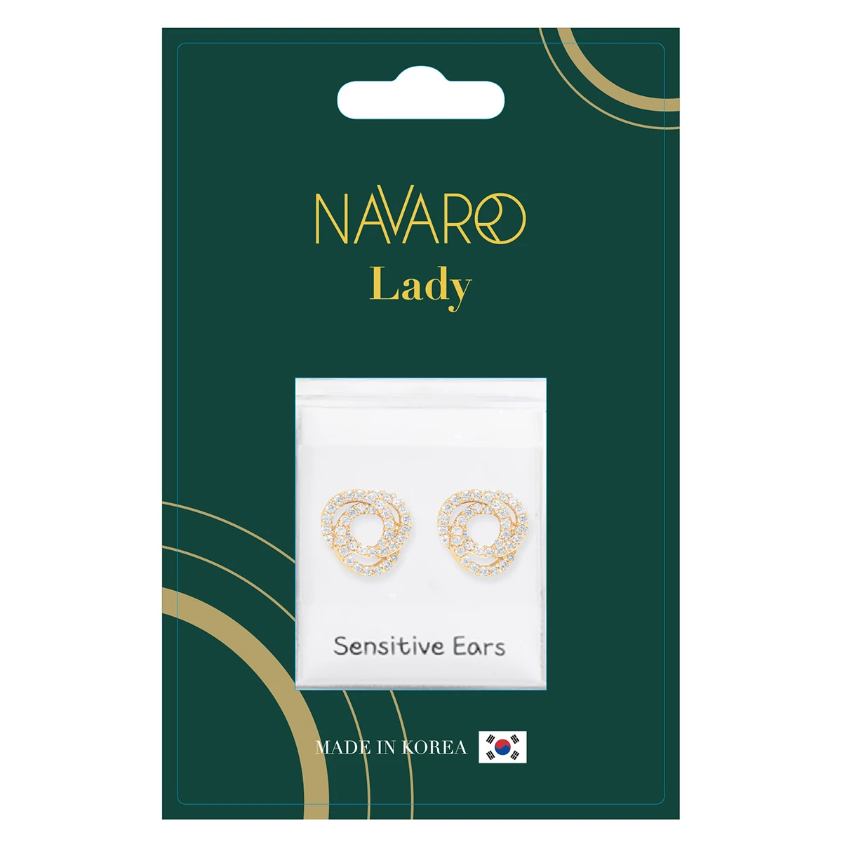Navaro Elegant Medical Earrings Designed For Woman Gold G023