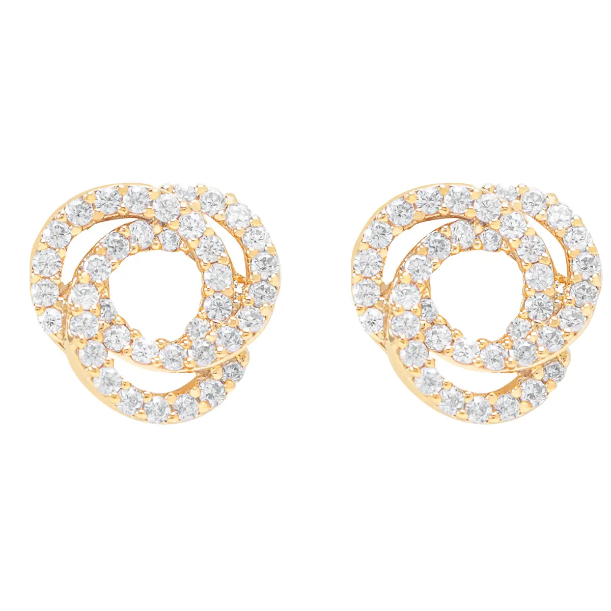 Navaro Elegant Medical Earrings Designed For Woman Gold G023 - view 2