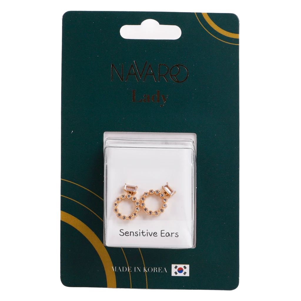 Navaro Elegant Medical Earrings Designed For Woman Gold G025