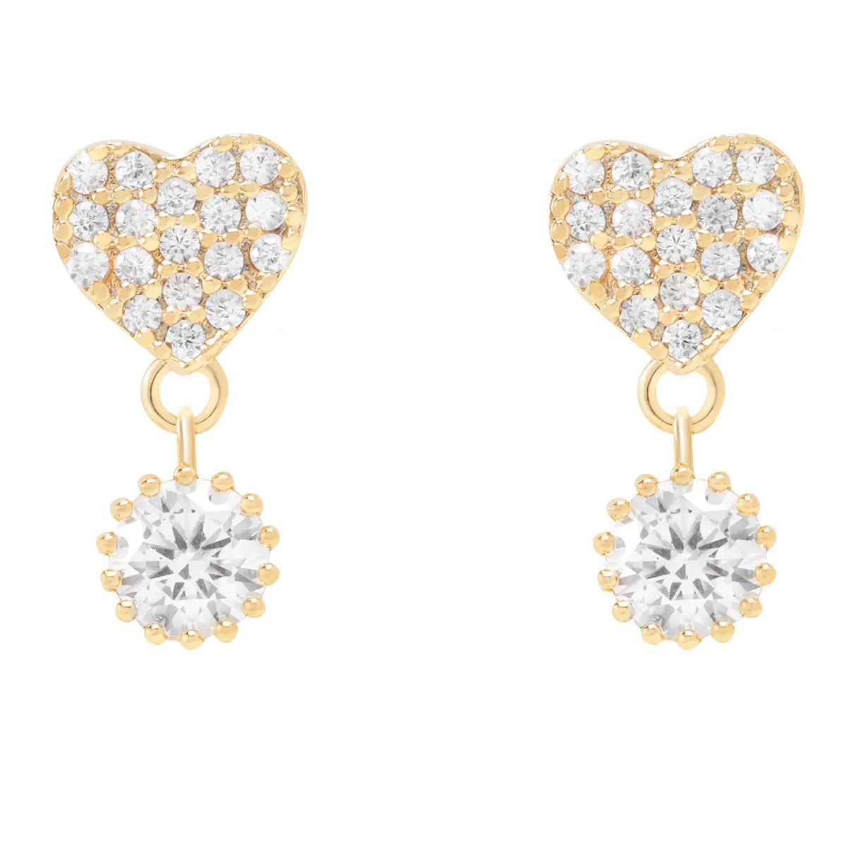 Navaro Elegant Medical Earrings Designed For Woman Gold G026 - view 3