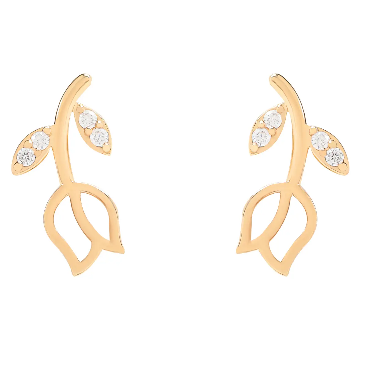 Navaro Elegant Medical Earrings Designed For Woman Gold G030 - view 3