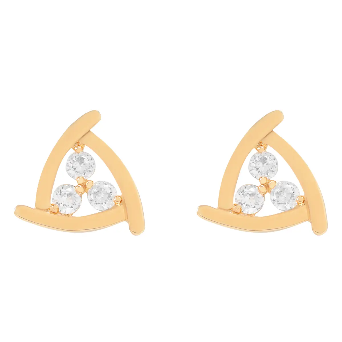 Navaro Elegant Medical Earrings Designed For Woman Gold G033 - view 3