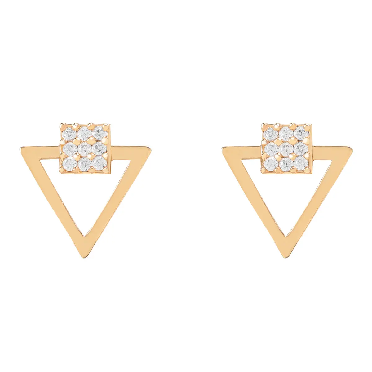 Navaro Elegant Medical Earrings Designed For Woman Gold G035 - view 3