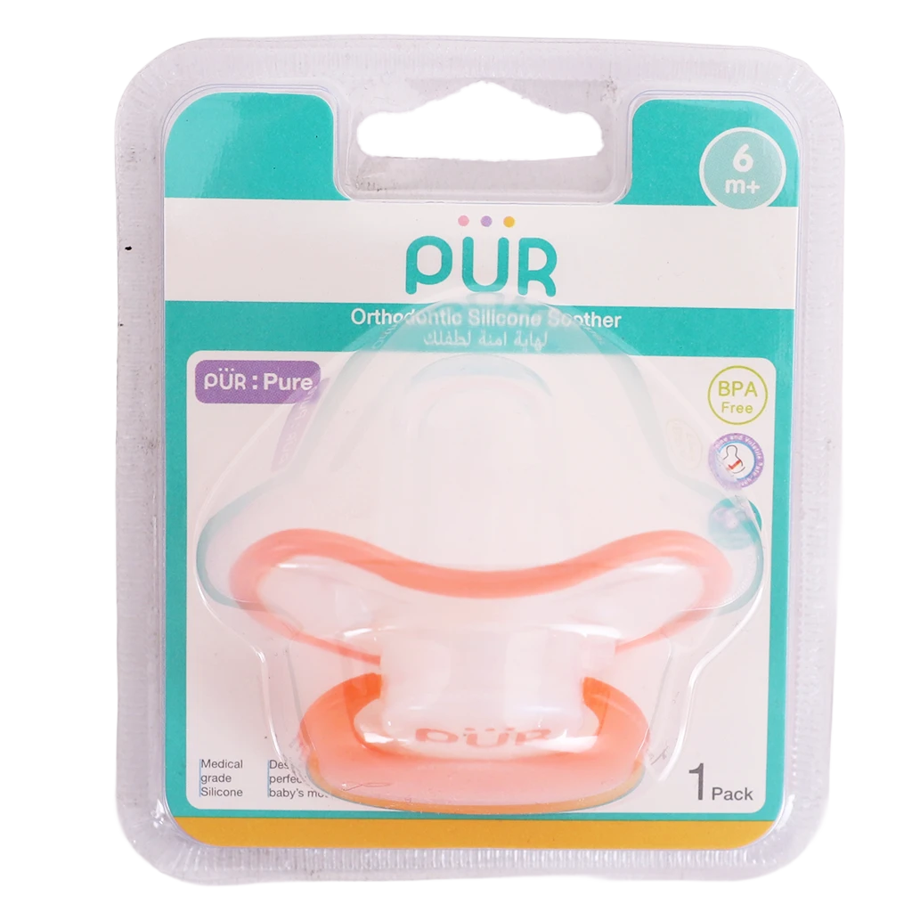 Pur Orthodontic Silicone Soother 6M+