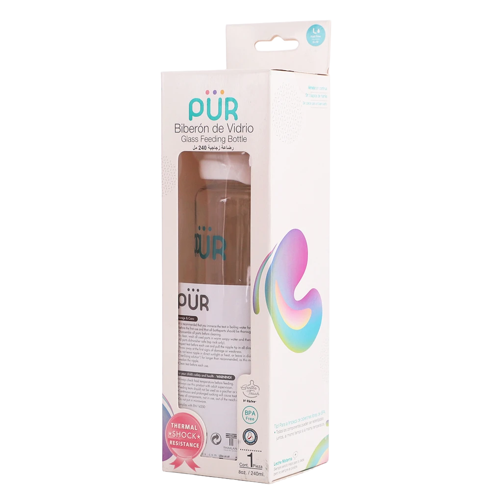 Pur Glass bottle 8Oz/240 ml